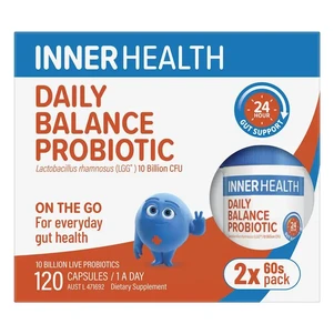 (PRE ORDER) Inner Health Daily Balance Probiotic 120 Capsules shelf life 2yrs